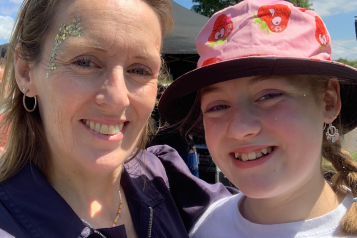 Jo Snow and her daughter
